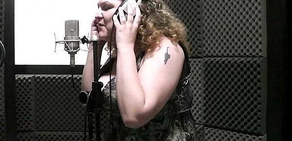  Sound engineer bangs curly haired BBW singer